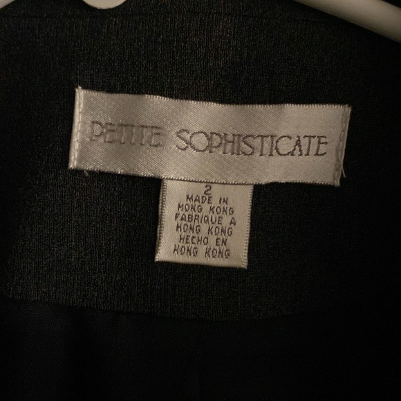 Petite Sophisticate Dark Gray Blazer - Picture 3 of 5